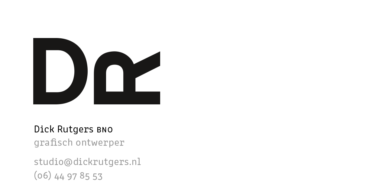 logo dick rutgers grafisch ontwerper bno